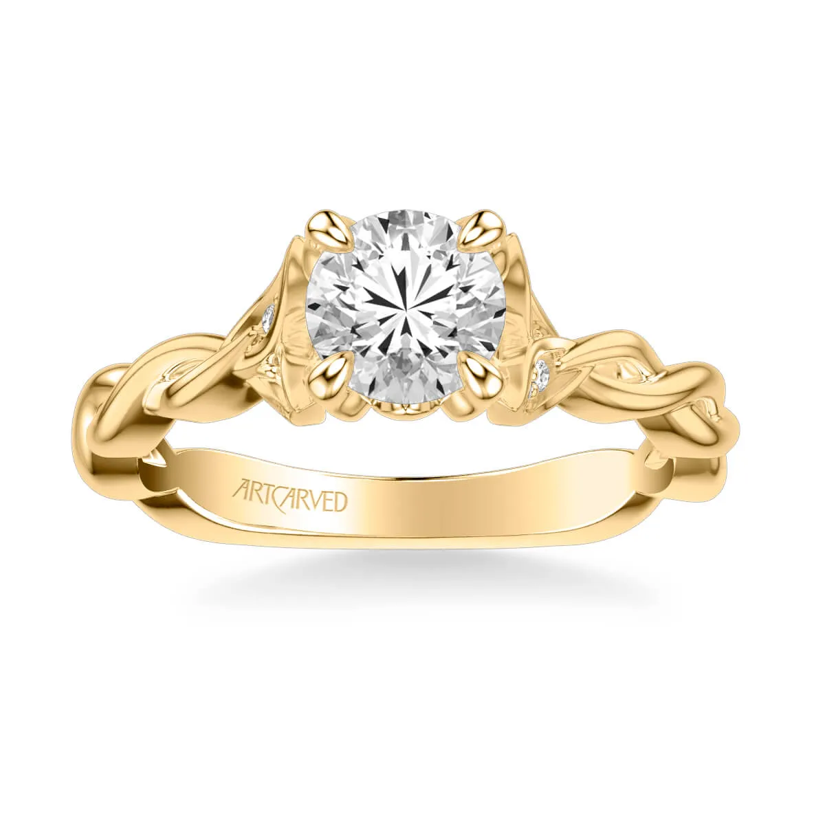 Artcarved "Cherie" Diamond Twist Engagement Ring