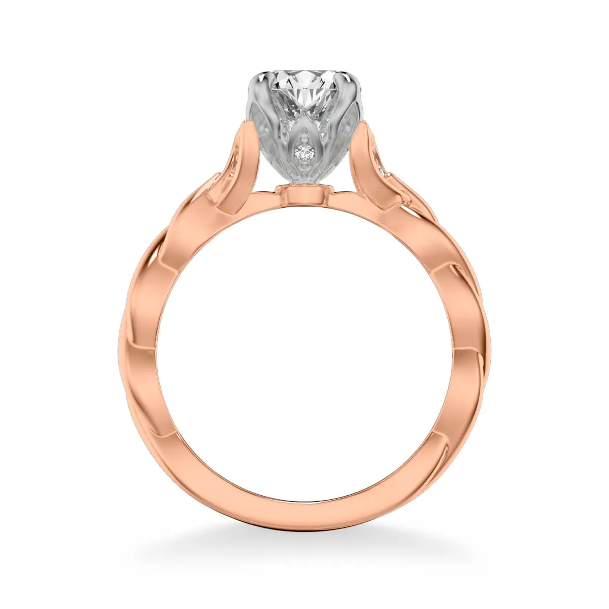 Artcarved "Cherie" Diamond Twist Engagement Ring