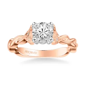 Artcarved "Cherie" Diamond Twist Engagement Ring