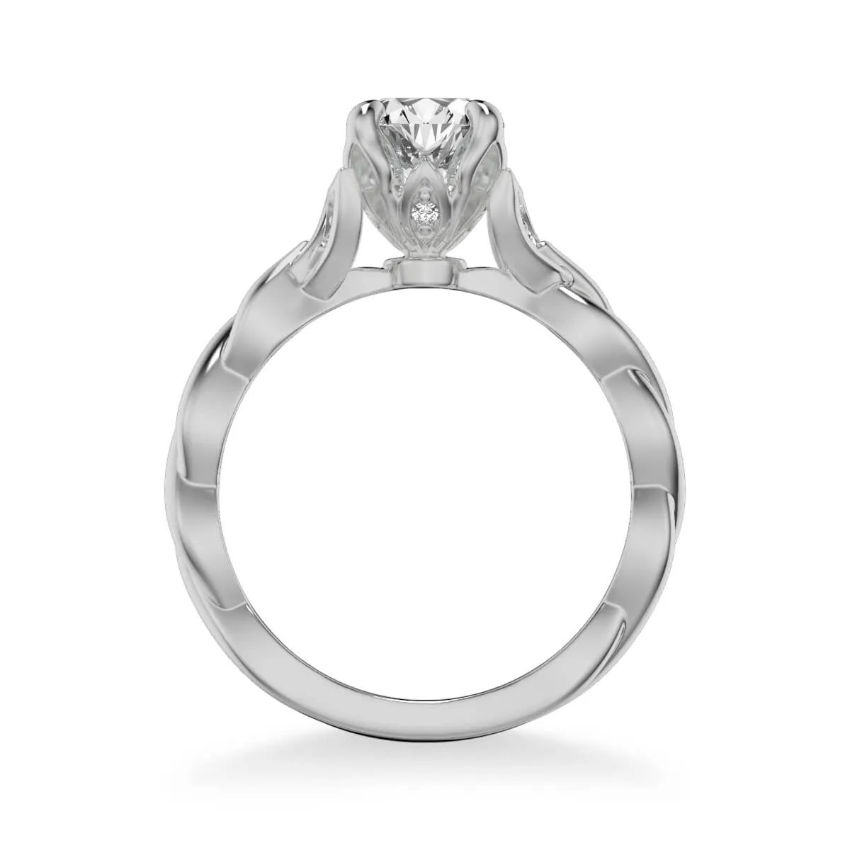 Artcarved "Cherie" Diamond Twist Engagement Ring