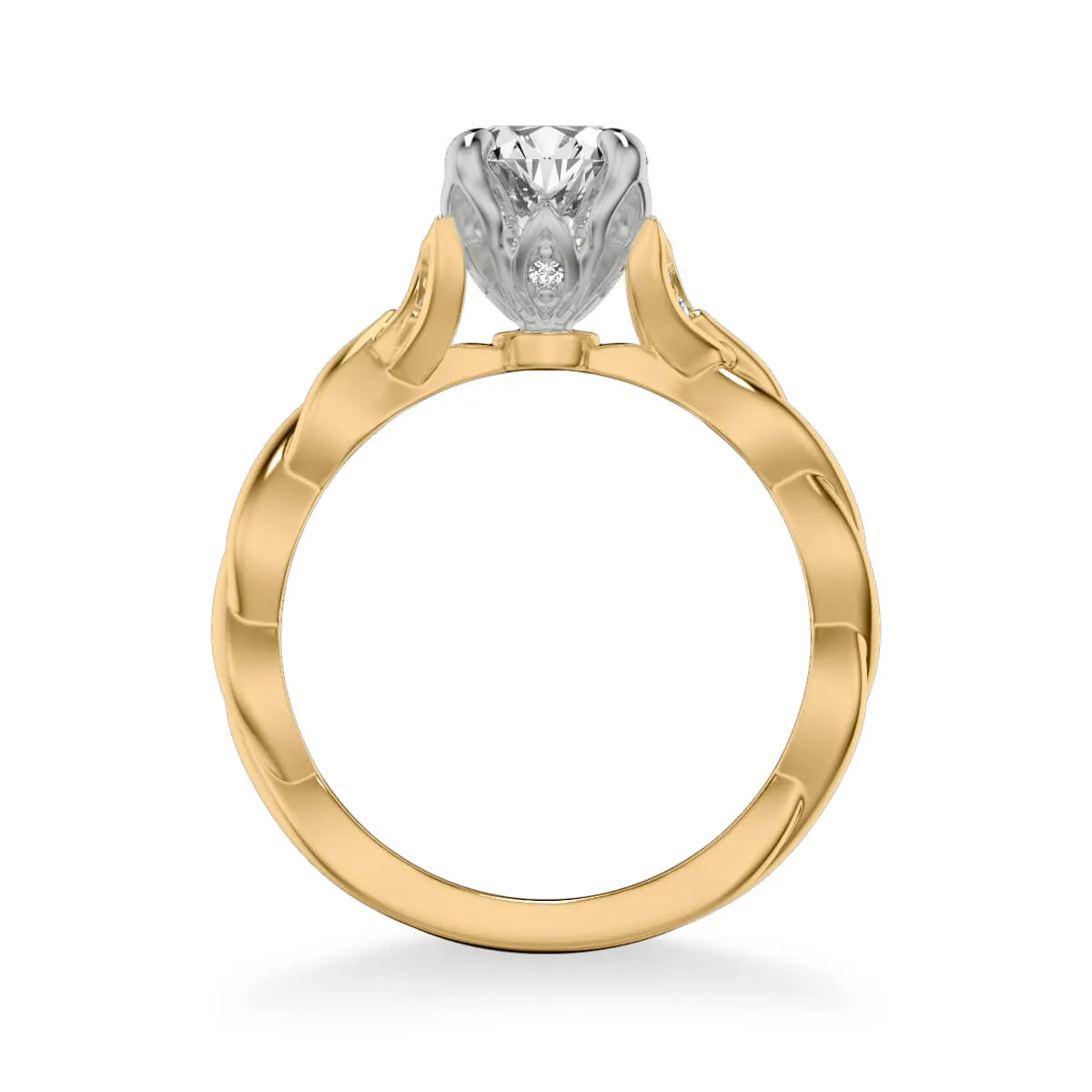 Artcarved "Cherie" Diamond Twist Engagement Ring