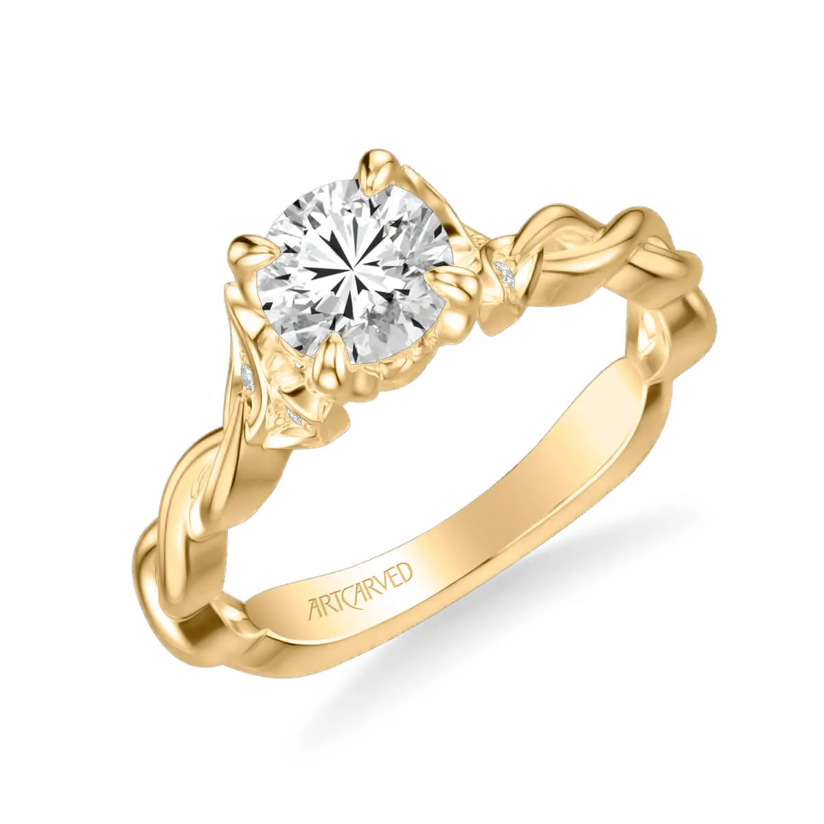 Artcarved "Cherie" Diamond Twist Engagement Ring