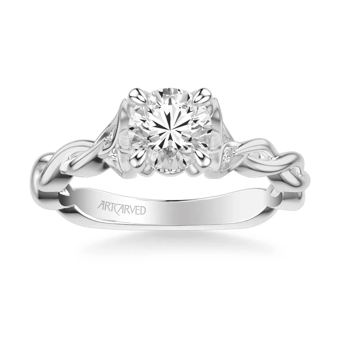 Artcarved "Cherie" Diamond Twist Engagement Ring