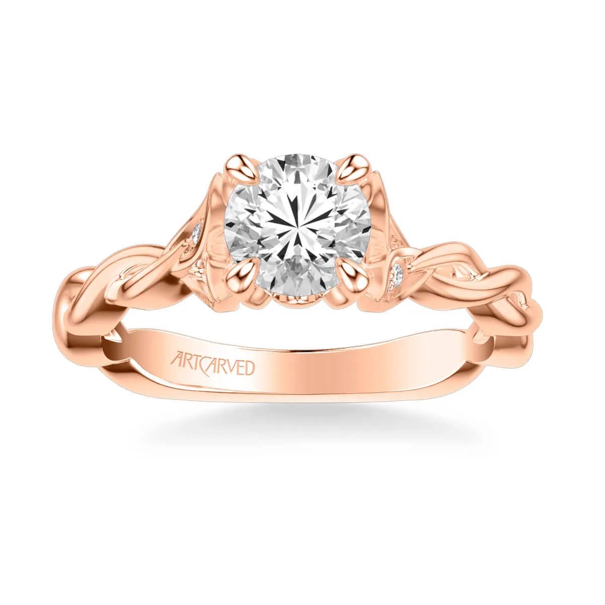 Artcarved "Cherie" Diamond Twist Engagement Ring