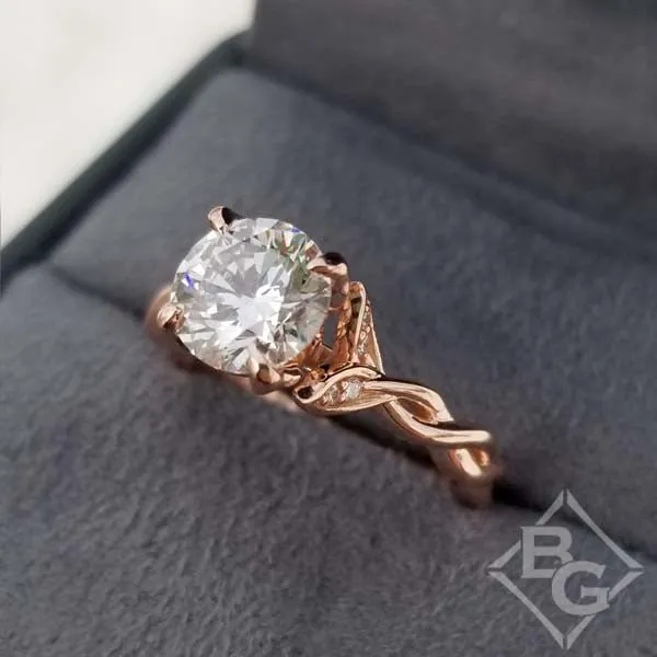 Artcarved "Cherie" Diamond Twist Engagement Ring