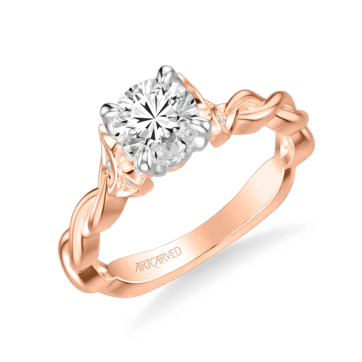 Artcarved "Cherie" Diamond Twist Engagement Ring