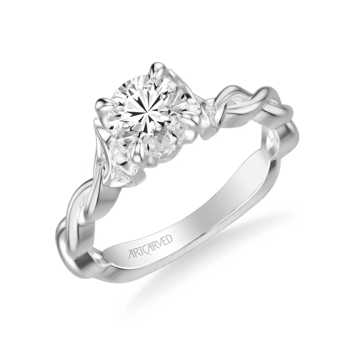 Artcarved "Cherie" Diamond Twist Engagement Ring