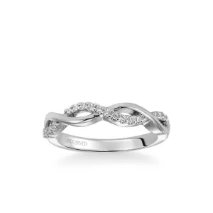 Artcarved "Gabriella" Twist Diamond Wedding Band