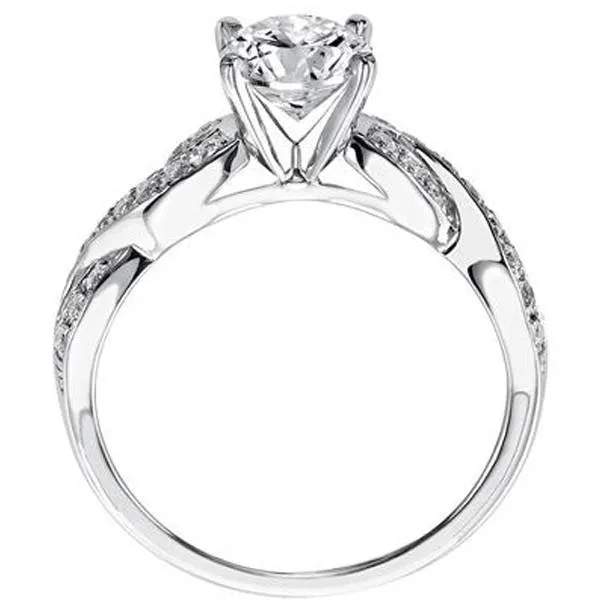 Artcarved "Gabrielle" Diamond Twist Engagement Ring
