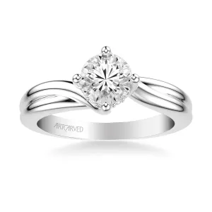 Artcarved "Whitney" Bypass Twist Diamond Engagement Ring