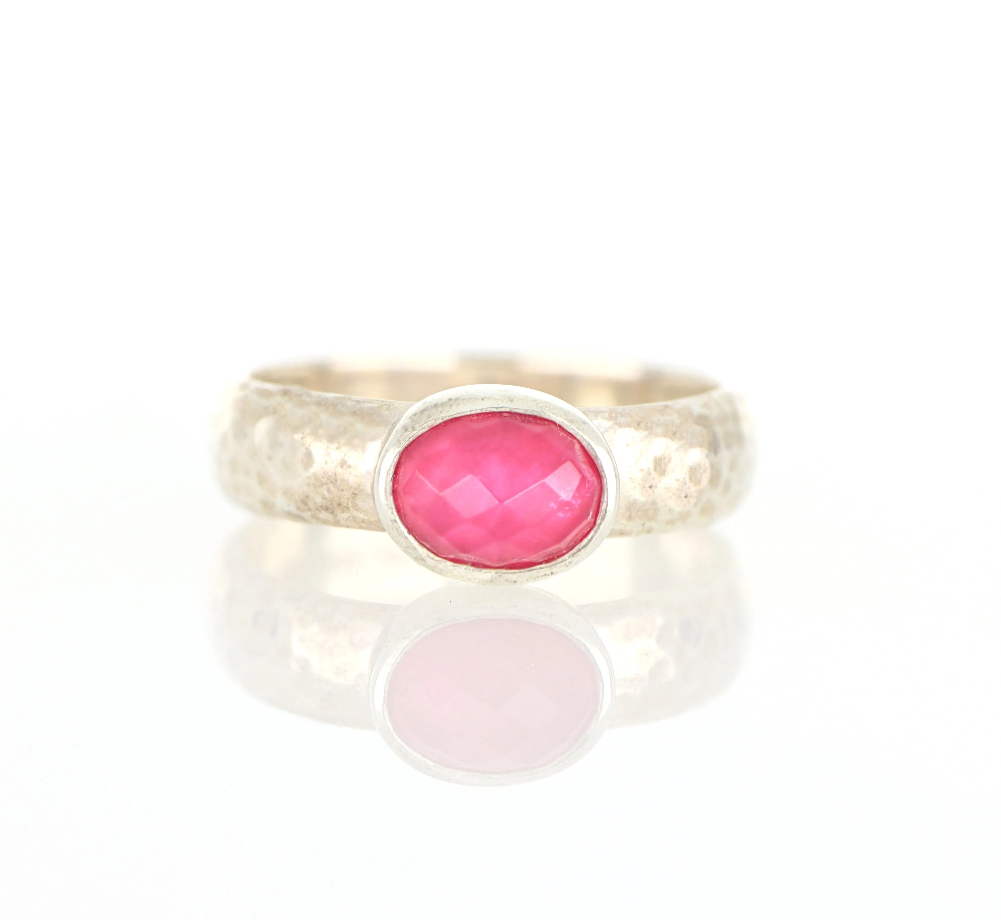 Athena small band ring with Tourmaline