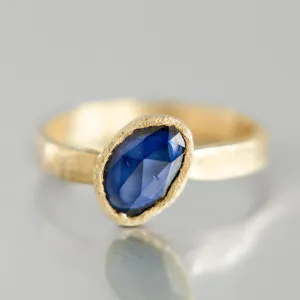 Aurora Ring | Blue Sapphire | 14k Yellow Gold