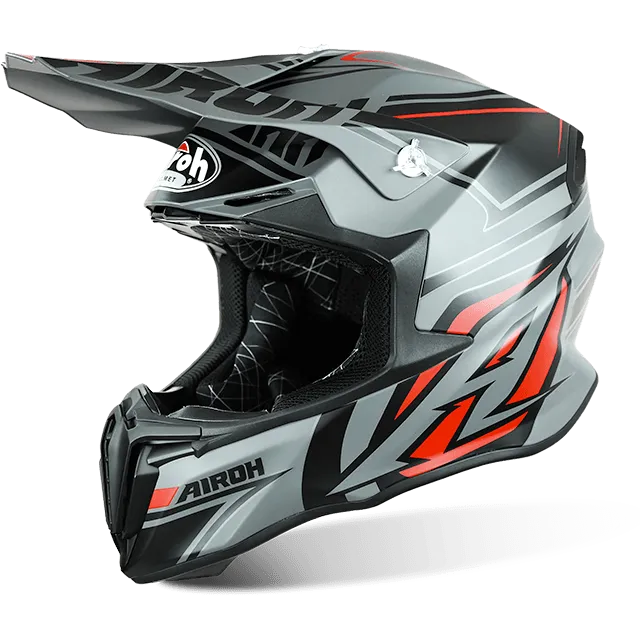 Avanger XL Grey Matt Twist Helmet MX Airoh