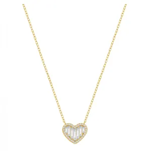 Baguette Heart Sparkle Necklace