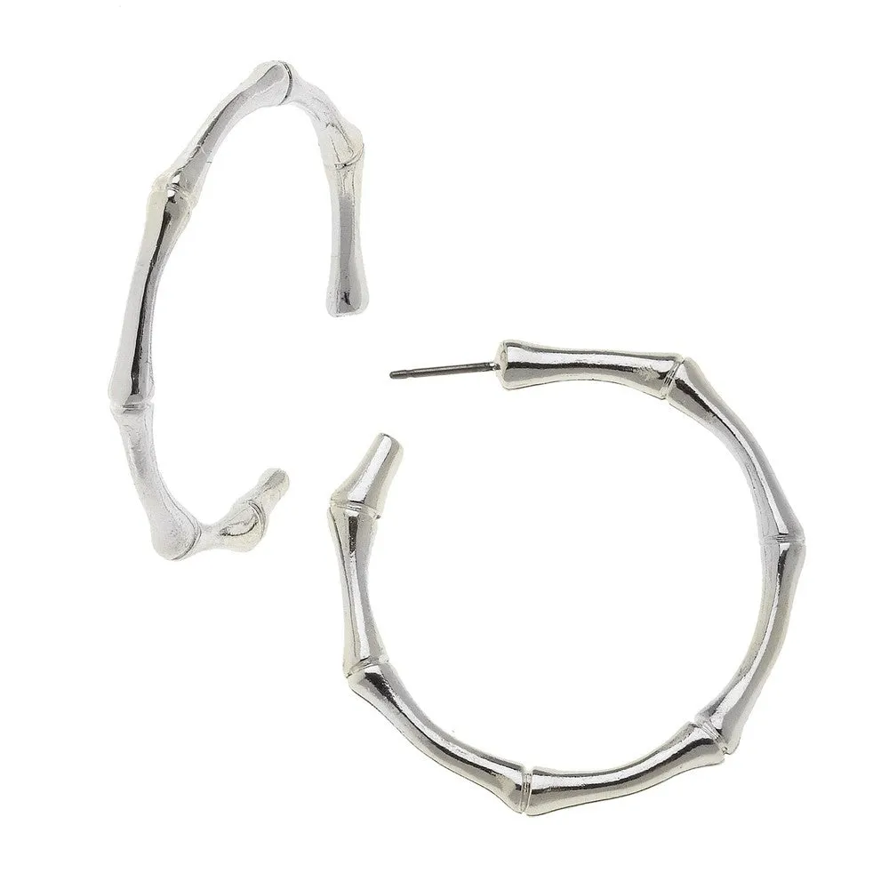 Bamboo Hoop Earrings