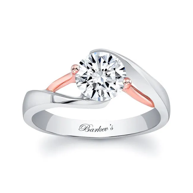 Barkev's Swirl Solitaire Diamond Engagement Ring