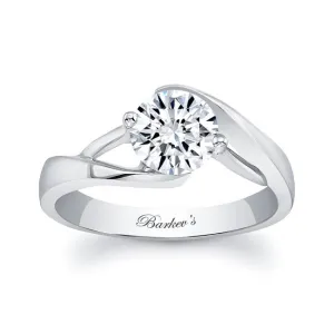 Barkev's Swirl Solitaire Diamond Engagement Ring