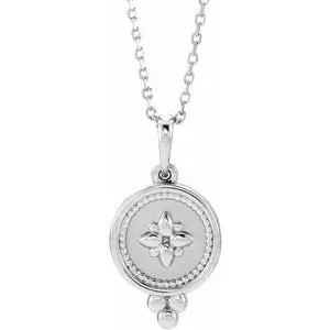 Beaded Disc 16-18" Necklace 86653