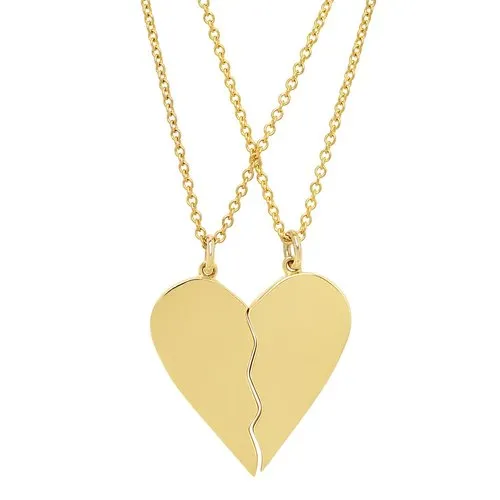 Best Fuckin Friends (2 Piece) Heart Necklaces