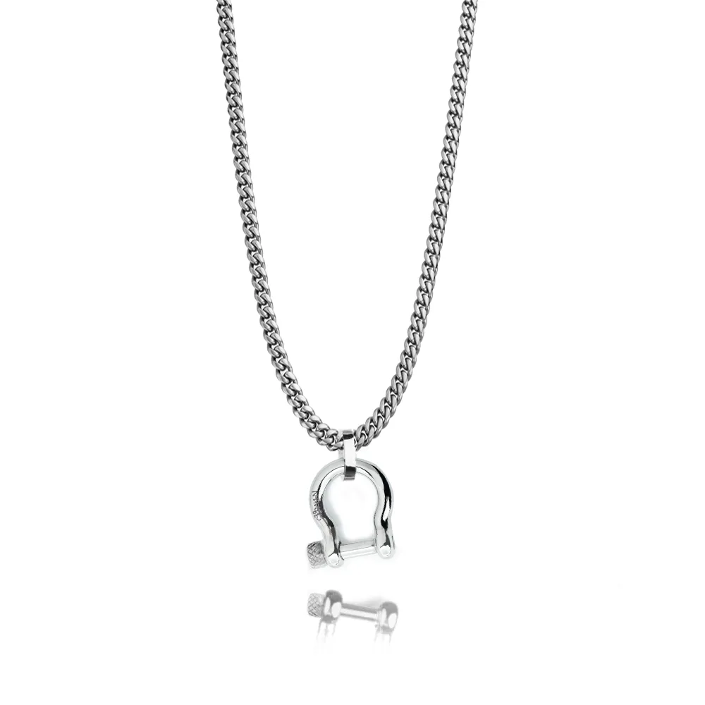 Black Shackle Necklace