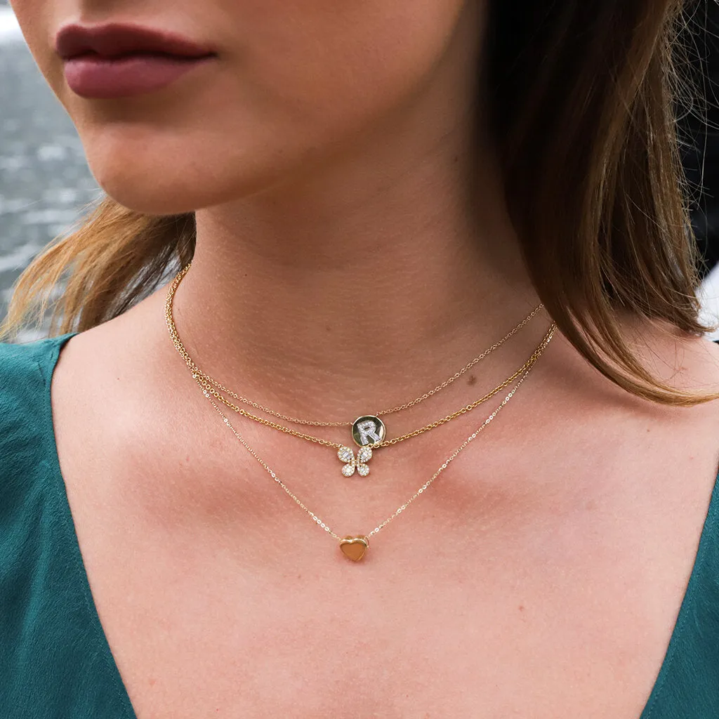 Block Heart Necklace