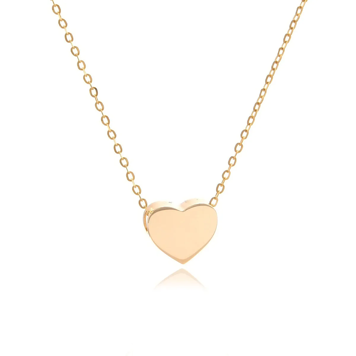 Block Heart Necklace