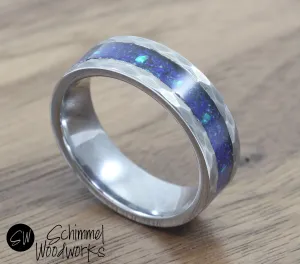 Blue/Green Opal Ring