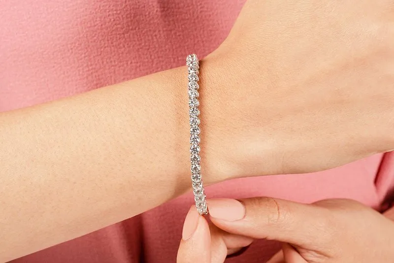 Boundless Brilliance Lab-Grown Diamond Tennis Bracelet with 3.27 ct.(finished) 1mm, 2mm