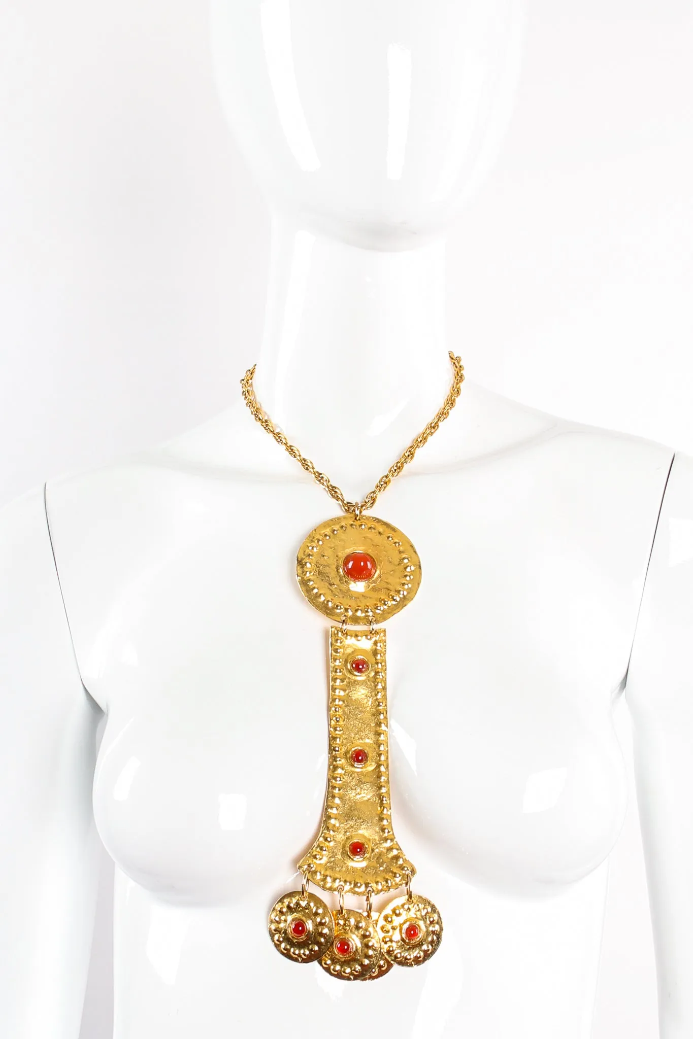 Breast Plate Pendant Necklace