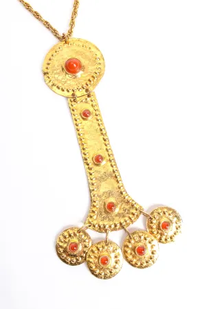 Breast Plate Pendant Necklace