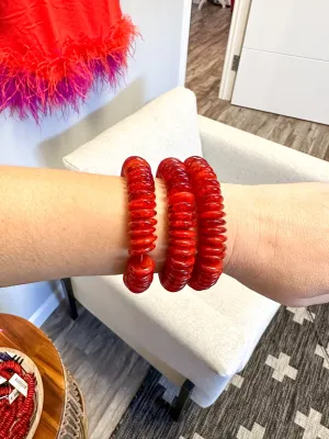 Burgundy Stretch Bracelet