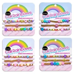 Cali Rainbow Beaded Stretch Bracelets