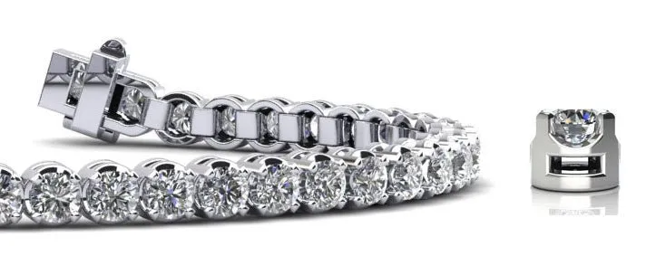 Captivating Shimmer Lab-Grown Diamond Tennis Bracelet with 1.91 ct.(finished) 2mm