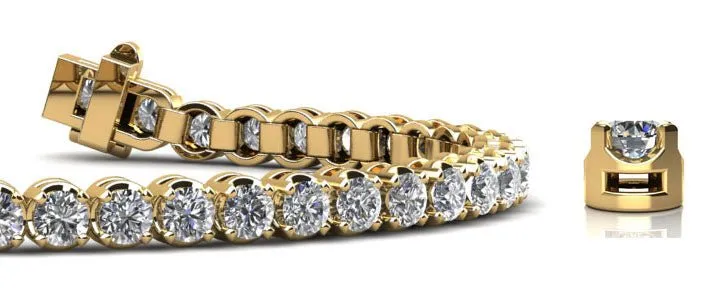 Captivating Shimmer Lab-Grown Diamond Tennis Bracelet with 1.91 ct.(finished) 2mm