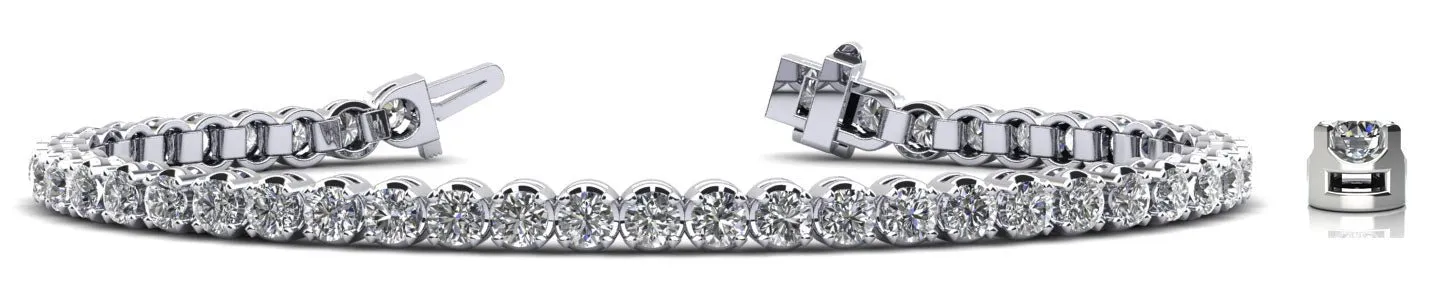 Captivating Shimmer Lab-Grown Diamond Tennis Bracelet with 1.91 ct.(finished) 2mm