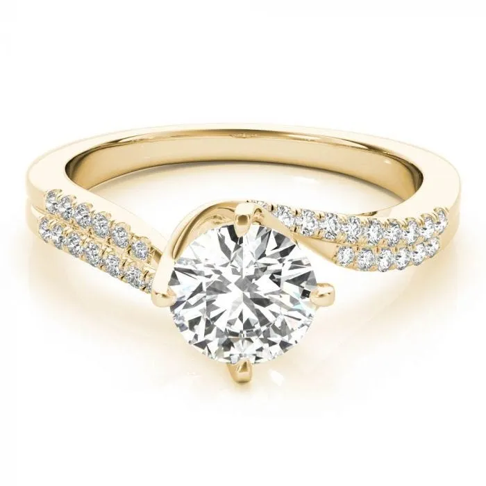 Caroline Pavé Twist Engagement Ring