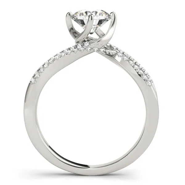 Caroline Pavé Twist Engagement Ring