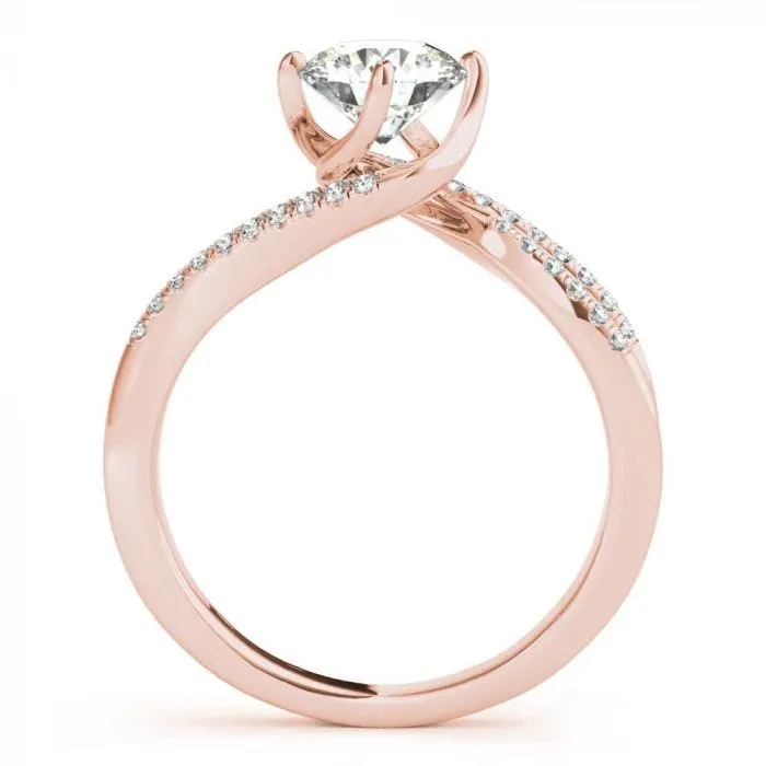 Caroline Pavé Twist Engagement Ring