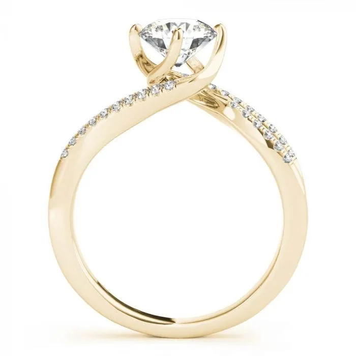 Caroline Pavé Twist Engagement Ring