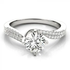 Caroline Pavé Twist Engagement Ring