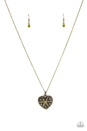 Casanova Charm Green Paparazzi Necklace