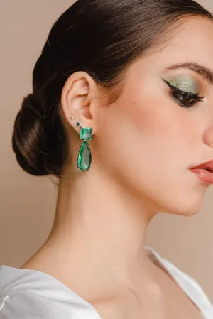 Casilda green earrings