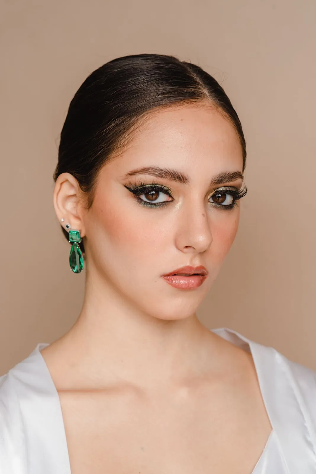 Casilda green earrings