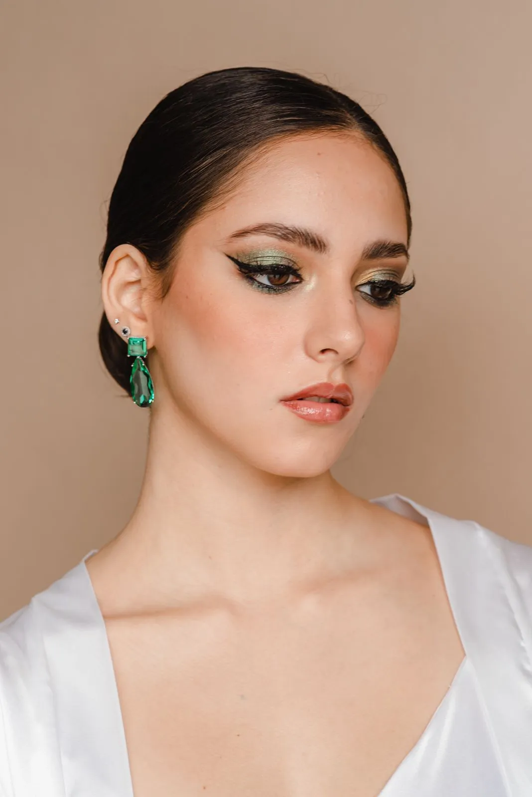 Casilda green earrings
