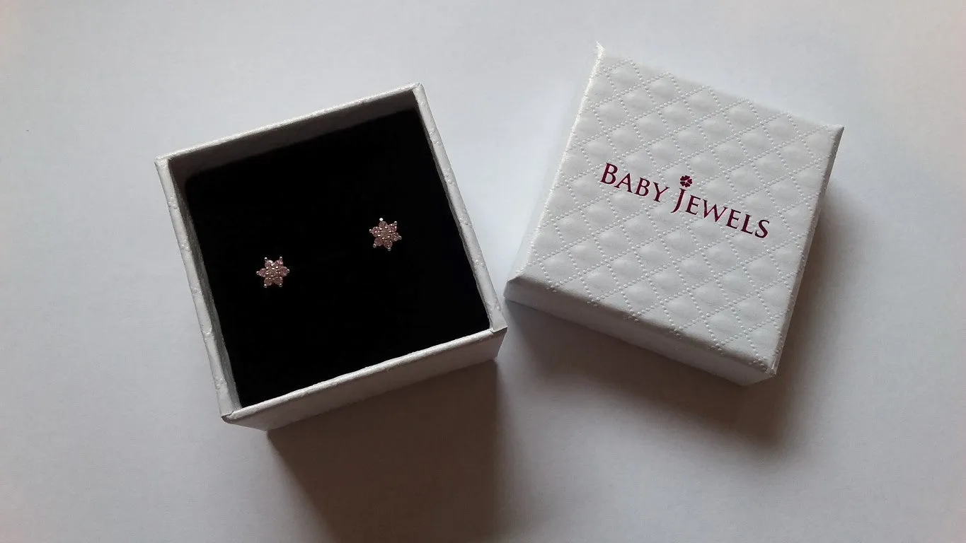Children's Earrings:  9k Yellow/White Gold Hoops with Dolphins - Age 3 - 10 with Gift Box