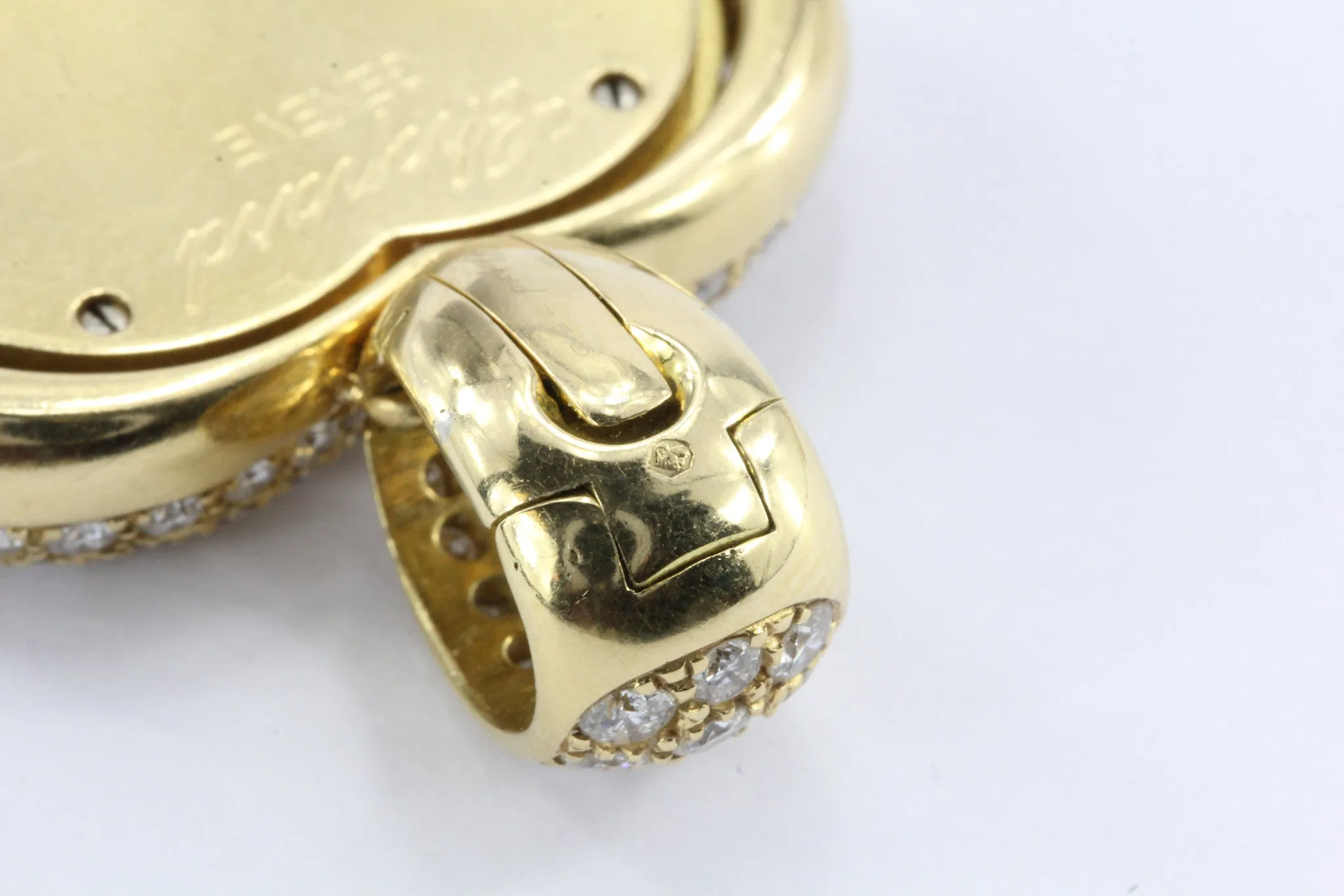 Chopard 18K Gold Happy Diamonds Heart Pendant & Chain