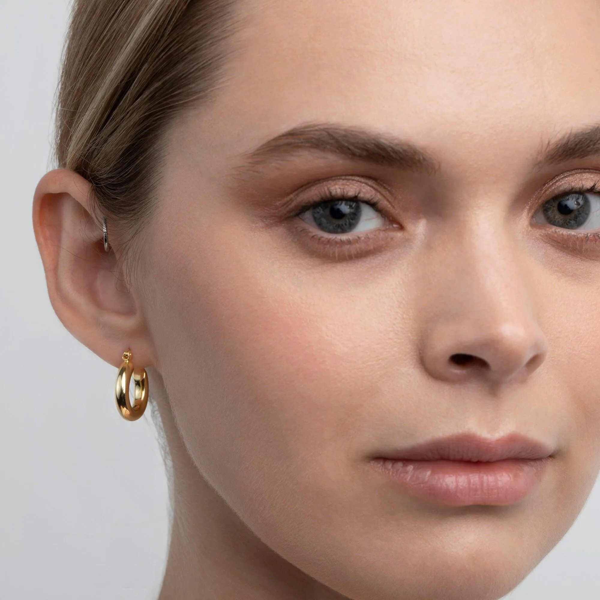 Chunky Hoop Earring - 18K Gold Vermeil