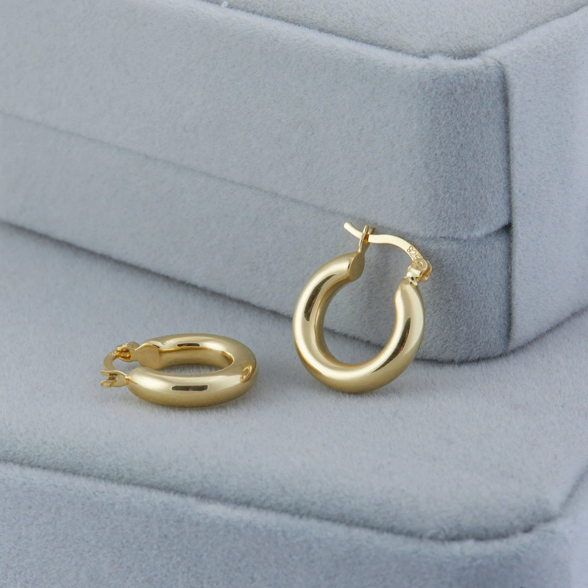 Chunky Hoop Earring - 18K Gold Vermeil