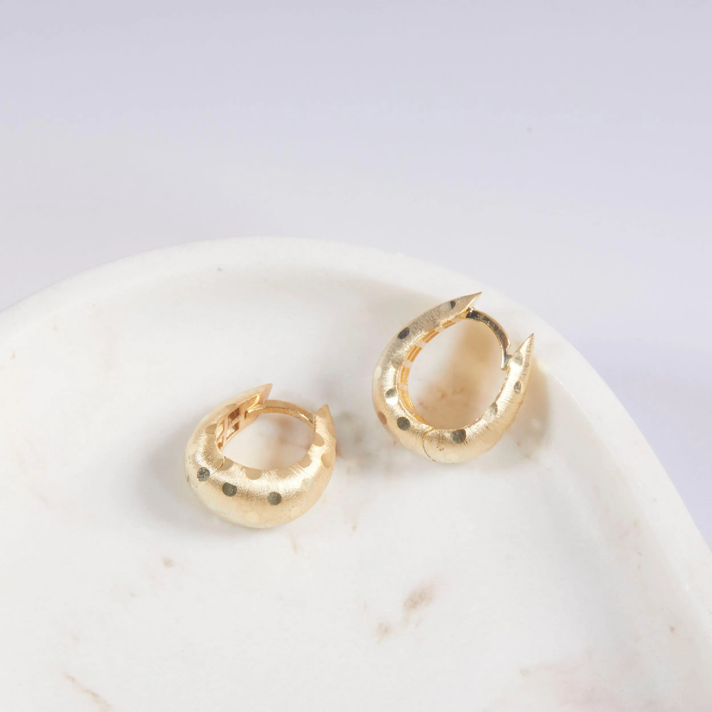 Chunky Hoop Earring - 18K Gold Vermeil