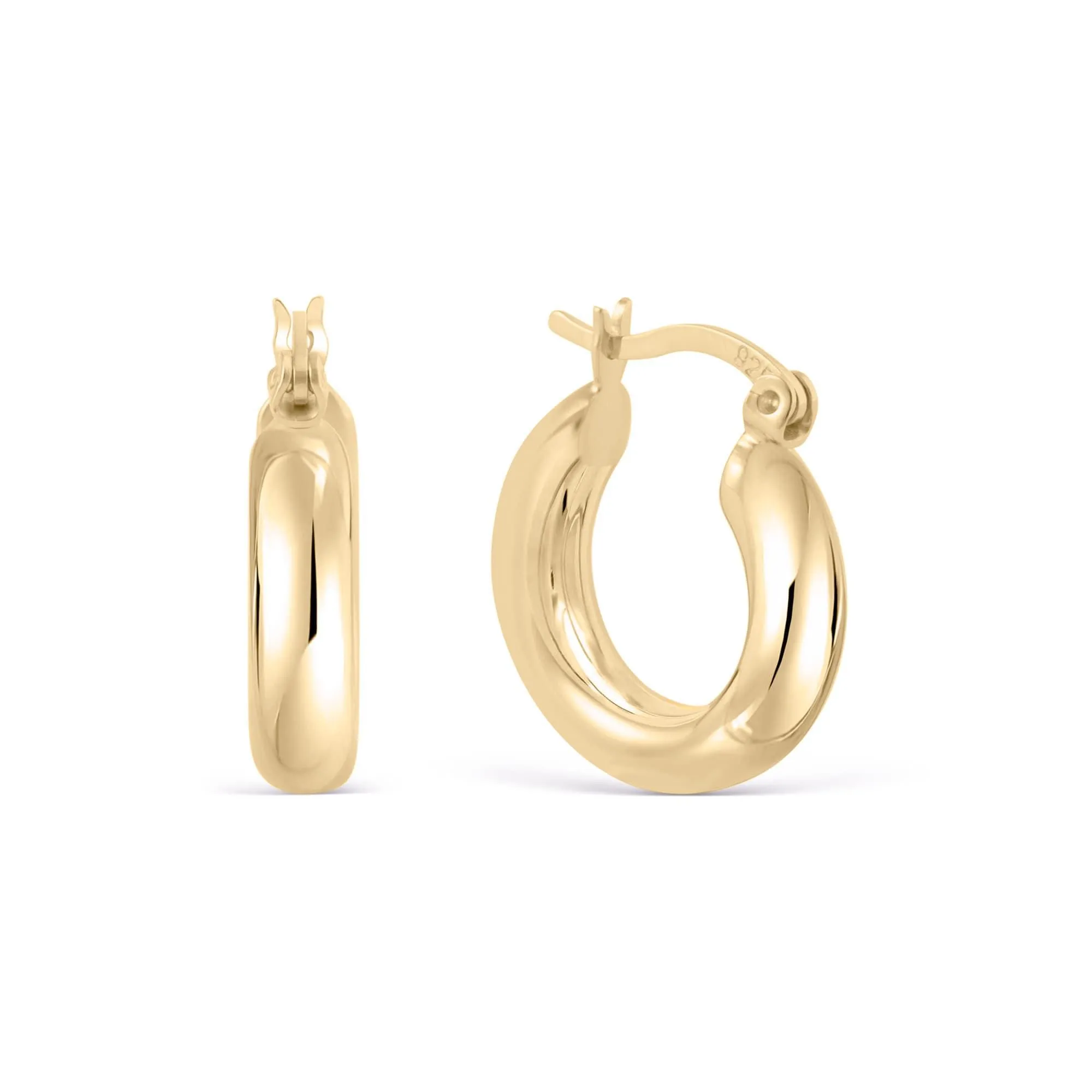 Chunky Hoop Earring - 18K Gold Vermeil